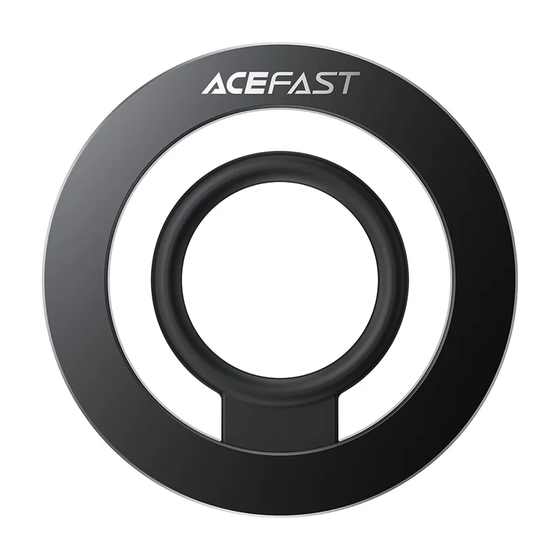 ACEFAST E35 Support Téléphone Anneau Magnétique avec Anneau en Silicone Doux, Support à Poignée en Alliage d'Aluminium Ultra-Mince