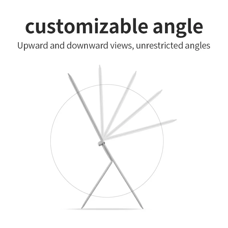 DO AS YOU WISH Vouwbaar vierkant magnetisch telefoonstandaardje met kaarthouder, 30-90° instelbaar telefoon bureaustandaard met roterende functie inclusief magnetische plaat - Grijs