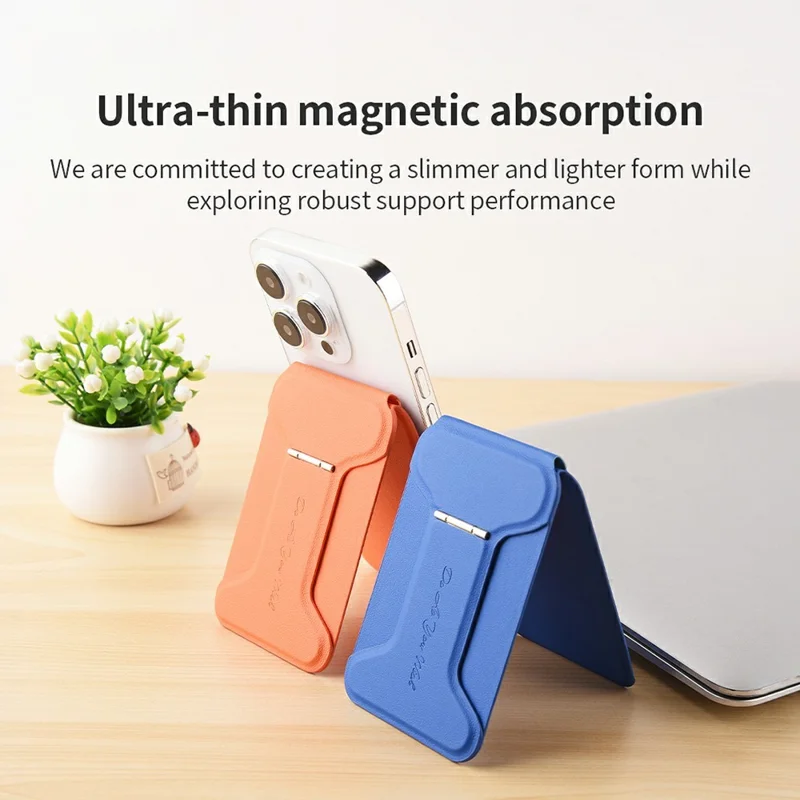 DO AS YOU WISH حامل هاتف مربع قابل للطي مع لوحة مغناطيسية، حامل مكتبي للهاتف بزاوية قابلة للتعديل من 30 إلى 90 درجة، بمحور دوار صغير - رمادي