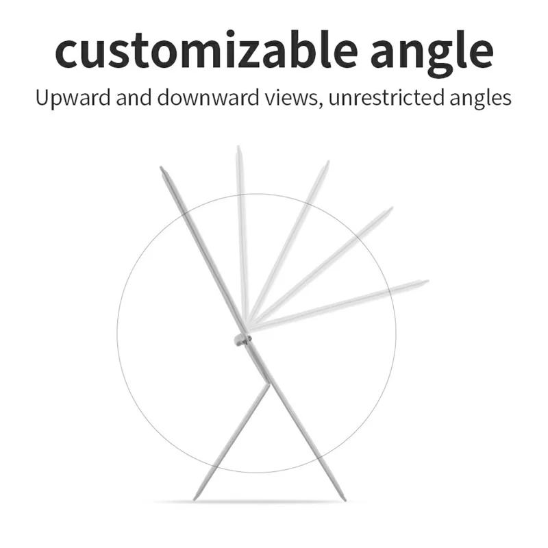 DO AS YOU WISH حامل هاتف مربع قابل للطي مع لوحة مغناطيسية، حامل مكتبي للهاتف بزاوية قابلة للتعديل من 30 إلى 90 درجة، بمحور دوار صغير - رمادي