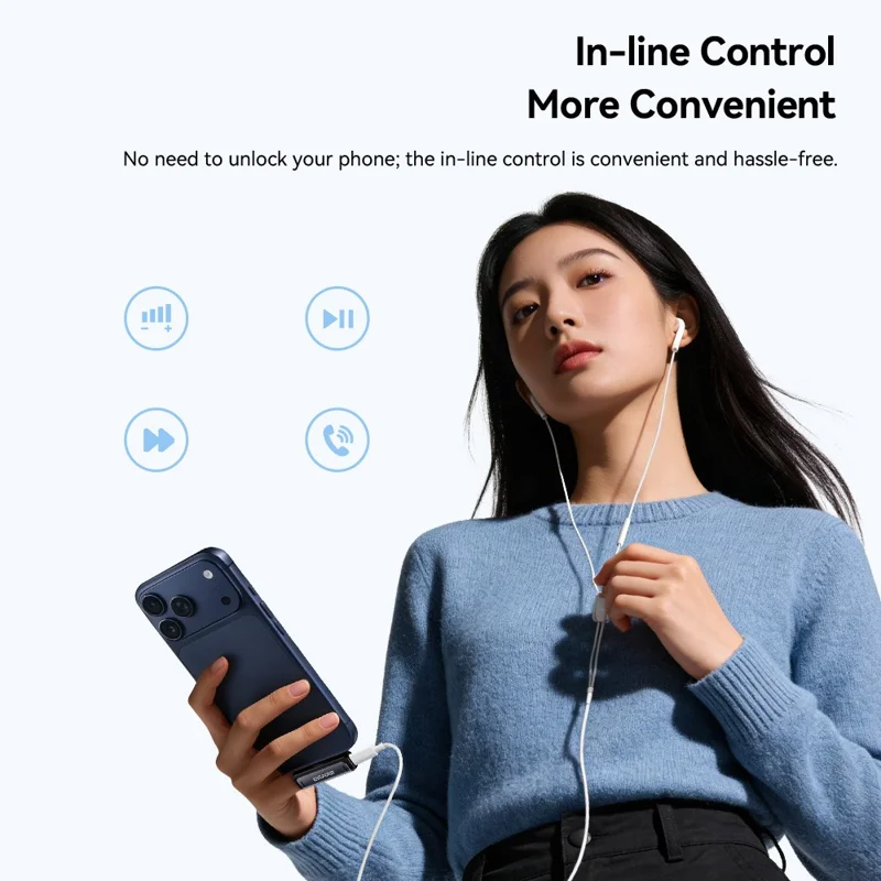 Adaptateur audio et de charge ESSAGER de Type-C à Type-C 2 en 1, convertisseur de charge rapide 60 W PD pour téléphone et tablette