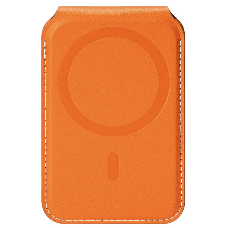 DUX DUCIS PAPO Series Ultra Slim Magnetic Card Holder with Kickstand Butterfly Design RFID Blocking PU Leather Card Bag - Orange
