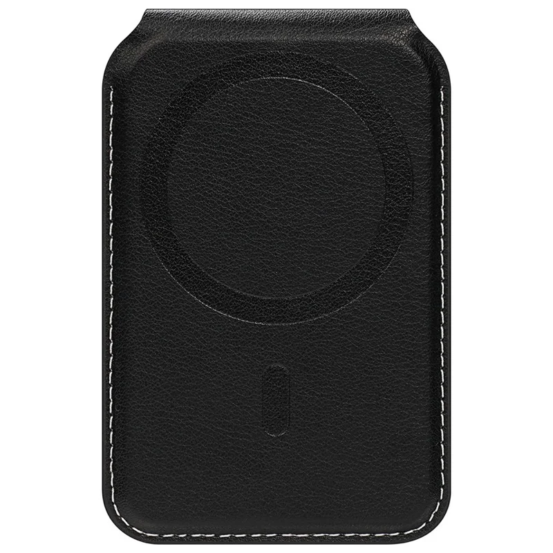 DUX DUCIS KERN Series Magnetic Card Holder with Stand 3 Slots RFID Blocking PU Leather Wallet - Black & Blue