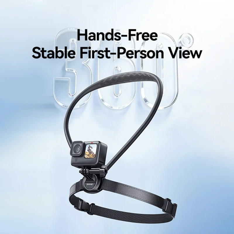 Soporte para cámara USAMS JOY01, montura para cuello, manos libres, trípode flexible - Negro