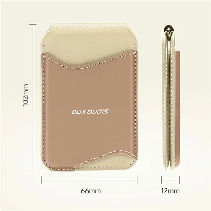 DUX DUCIS ARCH Series Phone Magnetic Card Holder Kickstand PU Leather RFID Blocking Wallet - Purple