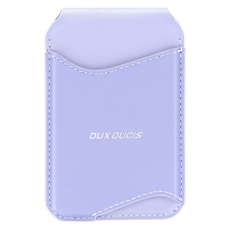 DUX DUCIS ARCH Series Phone Magnetic Card Holder Kickstand PU Leather RFID Blocking Wallet - Purple