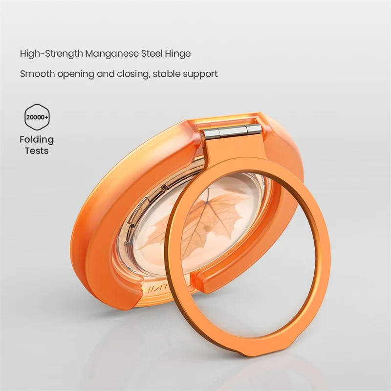 NILLKIN Ring Stand Magnetic Phone Holder Foldable Finger Grip Kickstand - Orange
