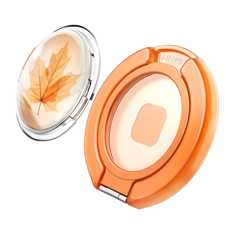NILLKIN Ring Stand Magnetic Phone Holder Foldable Finger Grip Kickstand - Orange