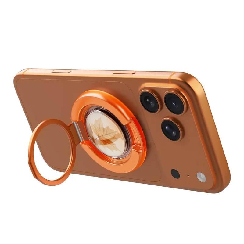 NILLKIN Ring Stand Magnetic Phone Holder Foldable Finger Grip Kickstand - Orange