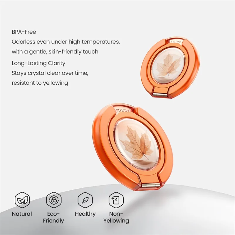 NILLKIN Ring Stand Magnetic Phone Holder Foldable Finger Grip Kickstand - Orange