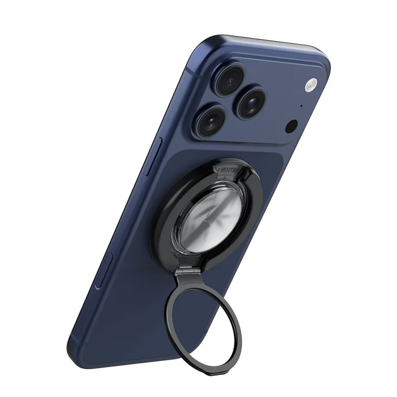 NILLKIN Ring Stand Magnetic Phone Holder Foldable Finger Grip Kickstand - Black