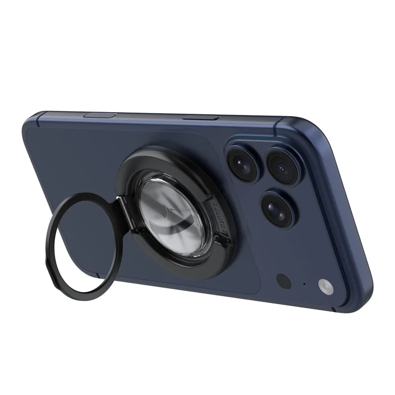 NILLKIN Ring Stand Magnetic Phone Holder Foldable Finger Grip Kickstand - Black