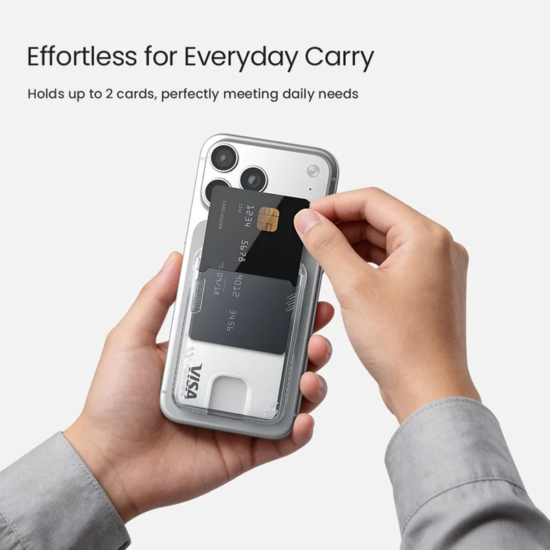 NILLKIN IceMate Magnetic Wallet Stand Card Holder BPA-Free Plant-Based Kickstand - Grey