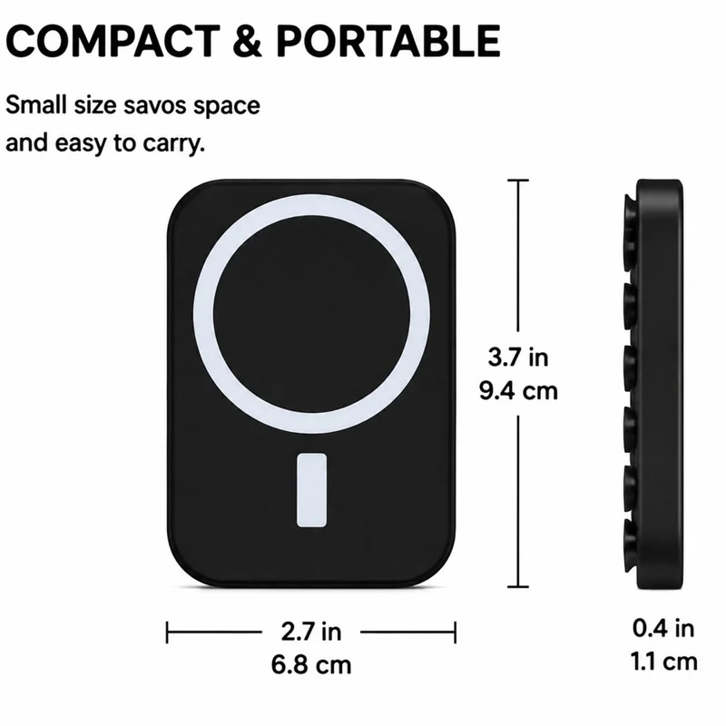Football Pattern Magnetic Suction Cup Phone Mount Compatible with MagSafe Case Silicone Sticky Grip Holder - Baby Blue