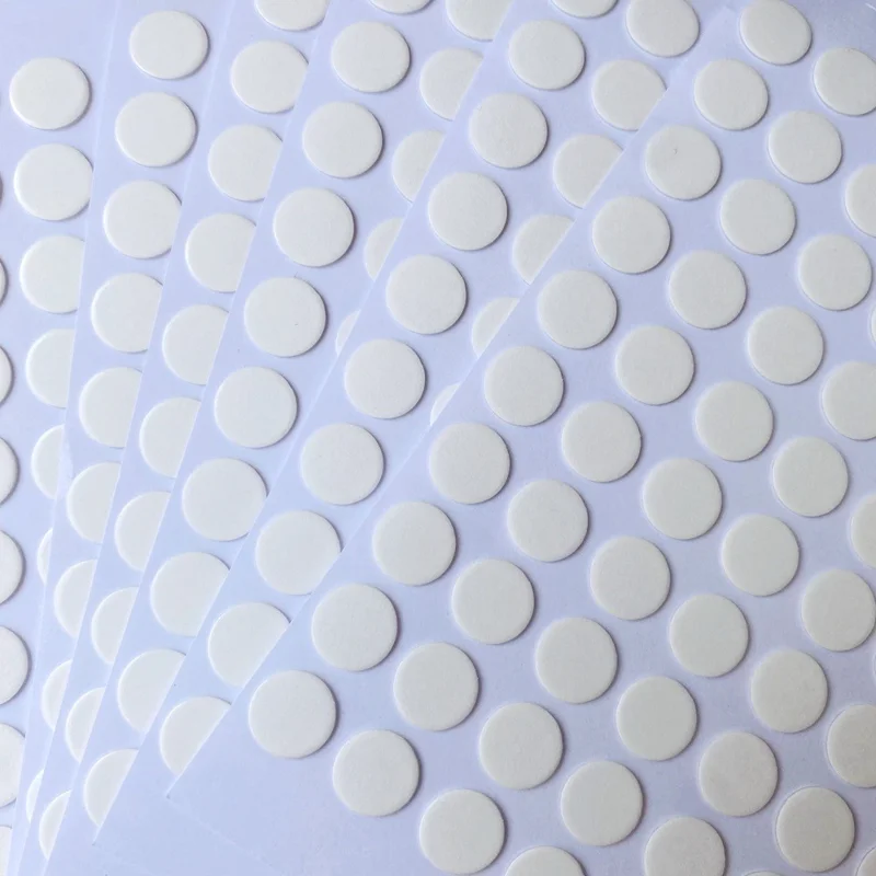 100Pcs Clear Adhesive Dots 10mm DIY Craft Stickers Round Resin Sticker for Phone Case