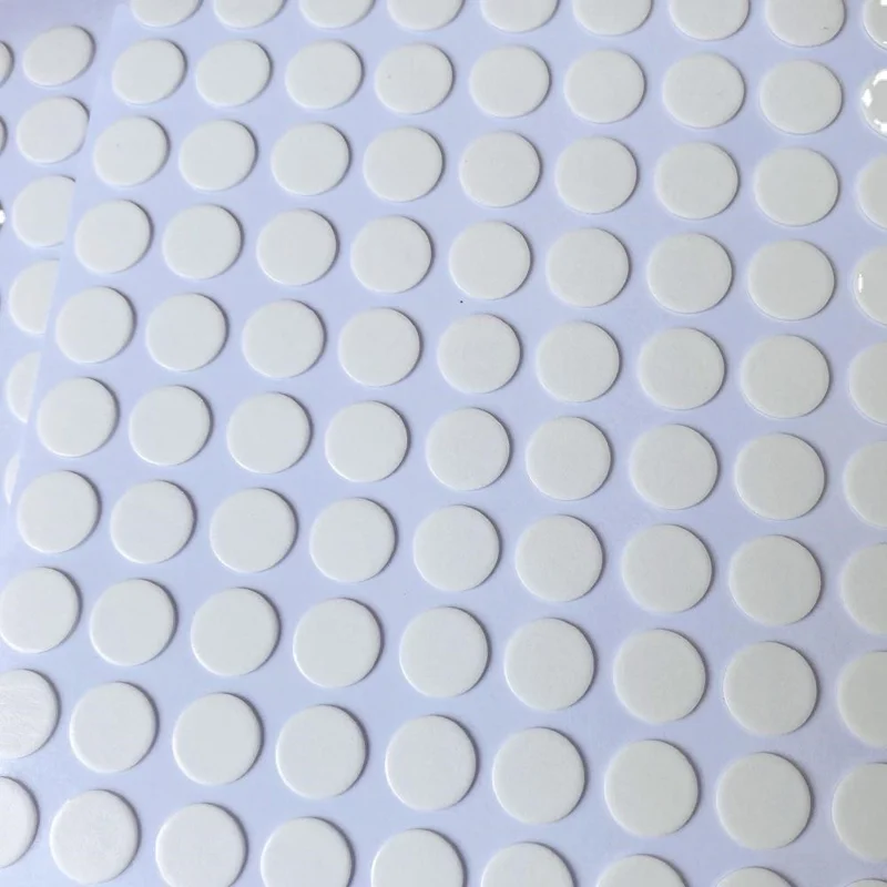 100Pcs Clear Adhesive Dots 10mm DIY Craft Stickers Round Resin Sticker for Phone Case