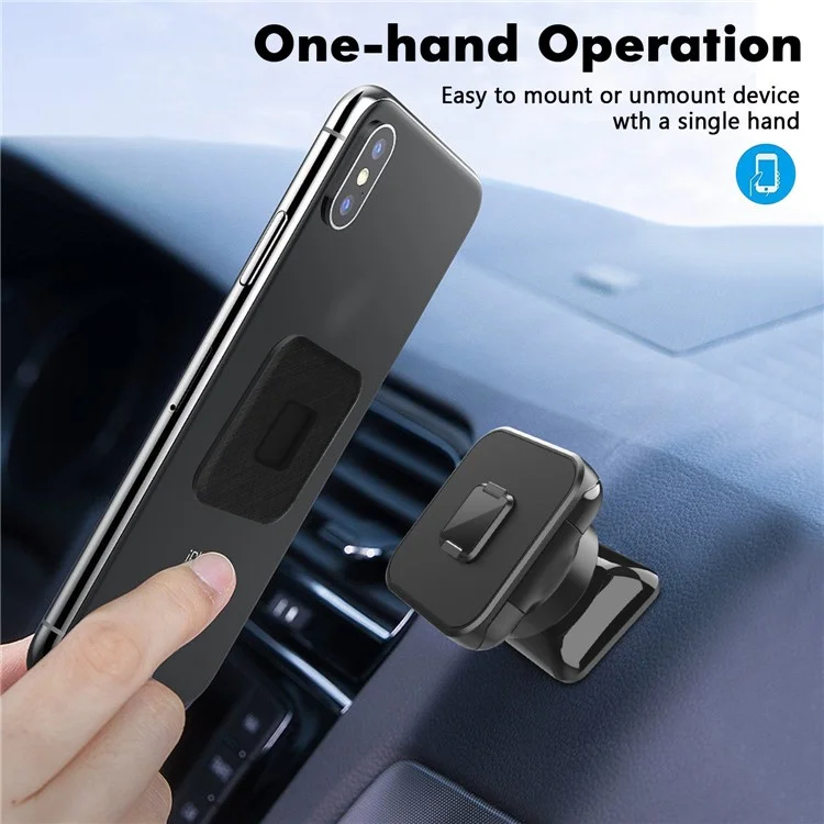 HL-148B Magnetic Adsorption Phone Holder 360 Degree Rotatable Bracket with Adhesive Base
