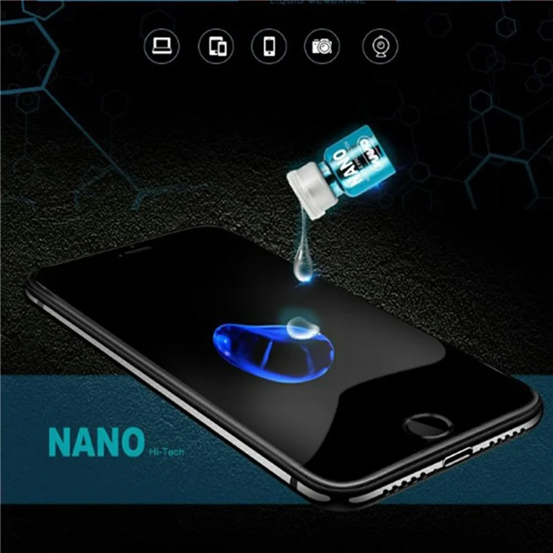 2 Pack Nano Liquid Screen Protector Invisible SiO2 Coating Screen Film for Phones Tablets Smartwatches