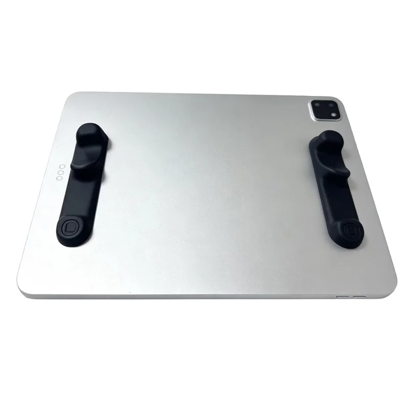 2 Unidades de Reposacorazones de Silicona para Tableta, Empuñadura Ergonómica con Adhesivo, Asa para Juegos - Negro