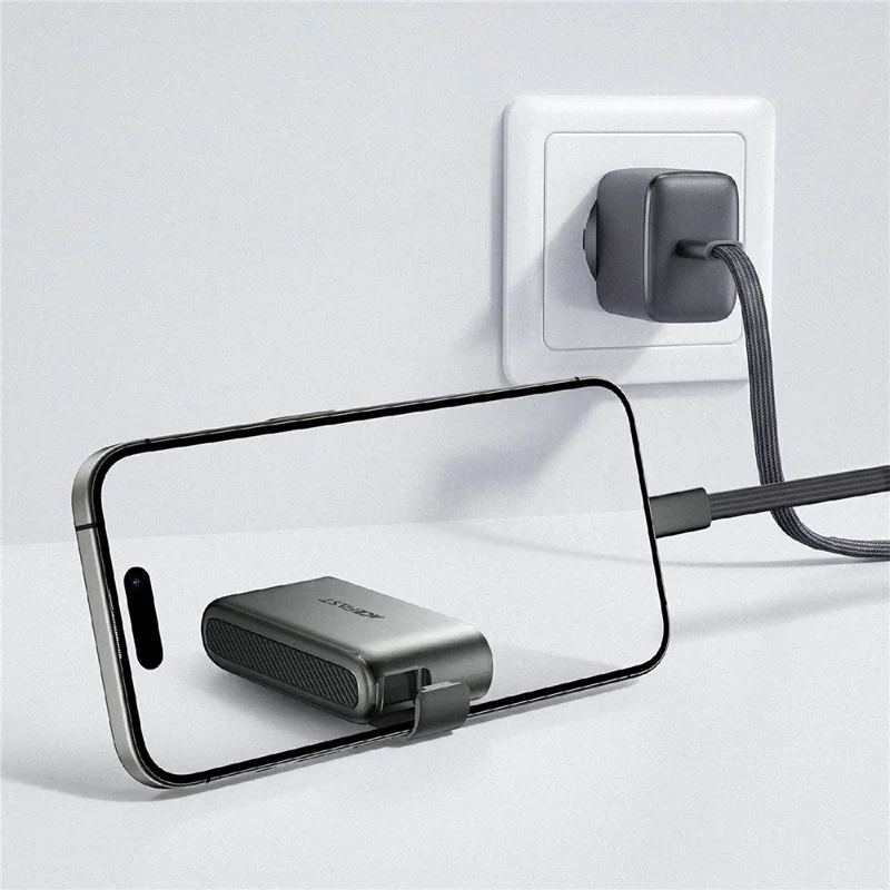 ACEFAST J23 Kit Adattatori USB Custodia Organizzatore Multifunzione da Viaggio con Supporto per Telefono - Nero