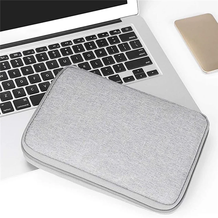 BUBM DISXS-MYB Small Size Single Layer Data Cable Power Bank Carrying Pouch Travel Digital Accessories Storage Bag - Black