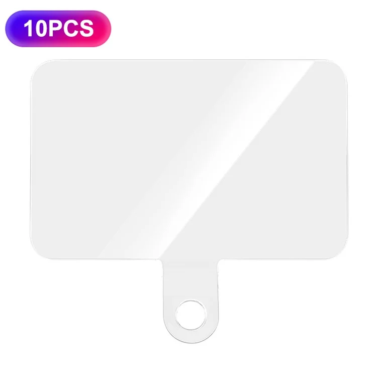 10 Peças / Conjunto Universal Telefone Cordão Tether Tab Telefone Pulseira Transparente Anti-queda Patch Conector