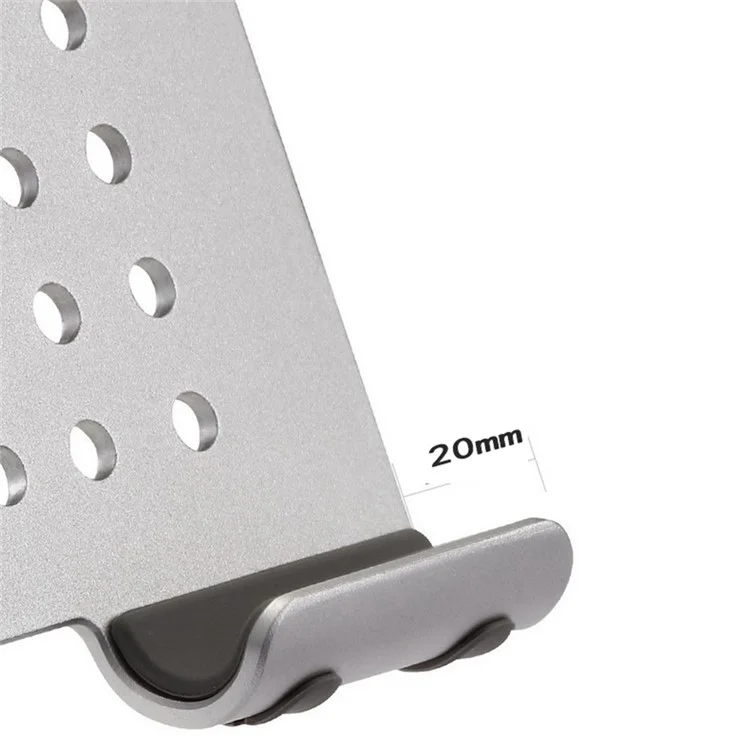 P54 Phone Dobrável Ajustável Stand Tablet Riser Calor Suporte do Suporte de Resfriamento de Calor - Prata