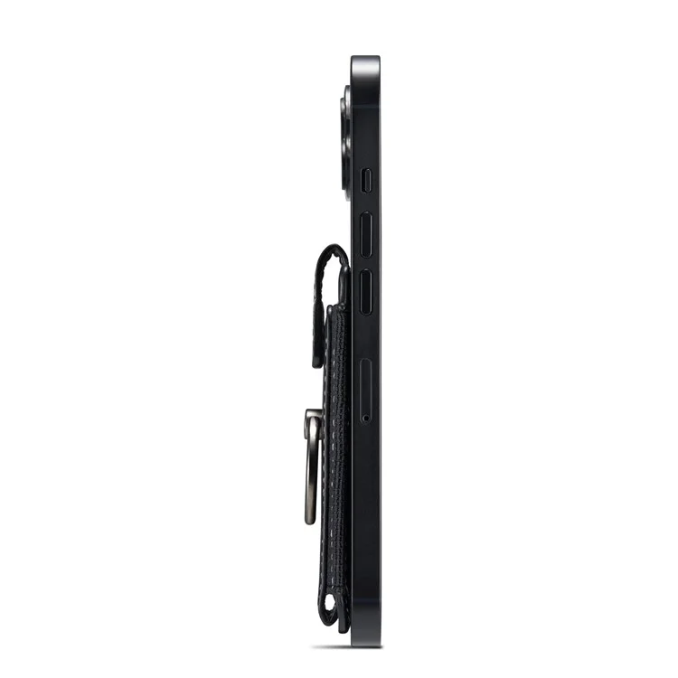 MUXMA MX116 Telefonkartenhalter RFID-blockierende Ring-Kartenhalter Hülle Aufkleber Ziehen Sie 8 Kartenhalter - schwarz