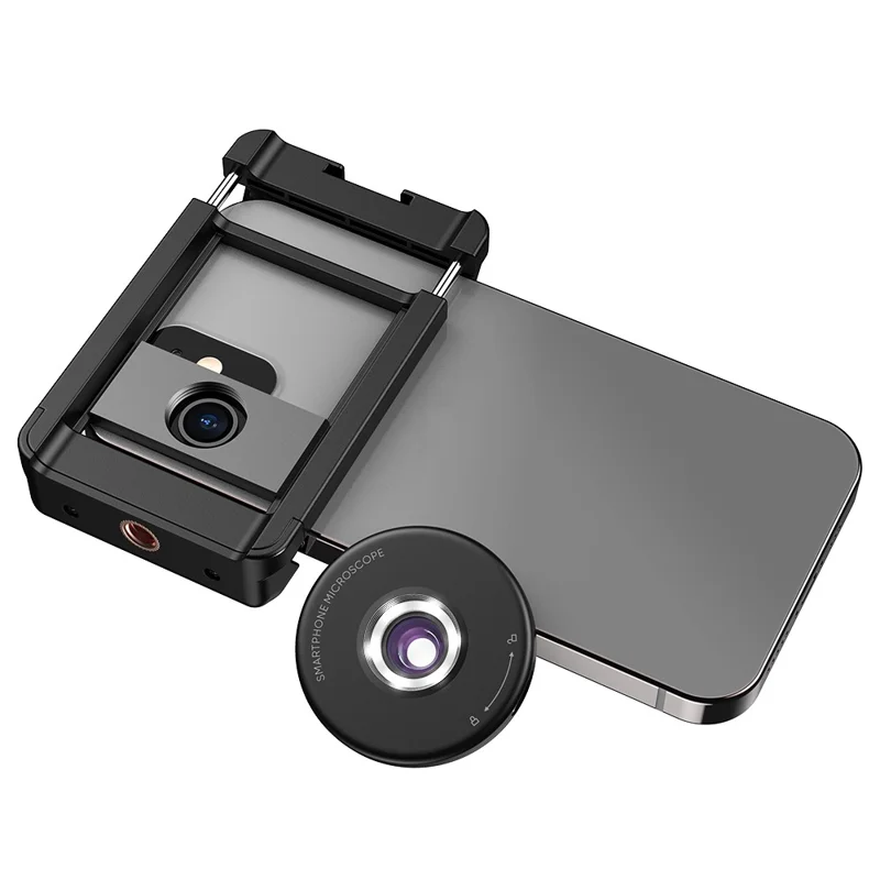 APEXEL MS009 Phone Microscope LED Light Design Microscope Magnifier with Telescopic Cell Phone Clip