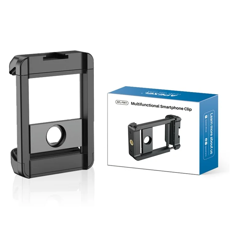 APEXEL F001 Portable Smartphone Clip Cage External Camera Clip with 1 / 4 Inch Screw Hole for Selfie Stick, Camera Stand Tripod Mount
