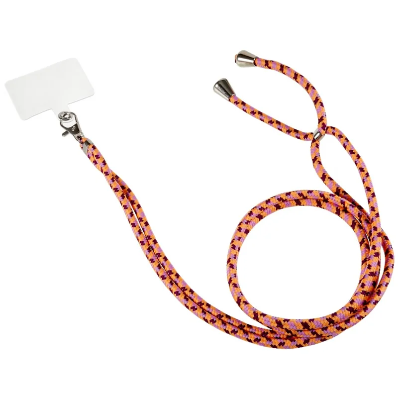 Sangle de cou réglable pour téléphone, porte-badge d'identité, porte-cartes, porte-clés - Style H