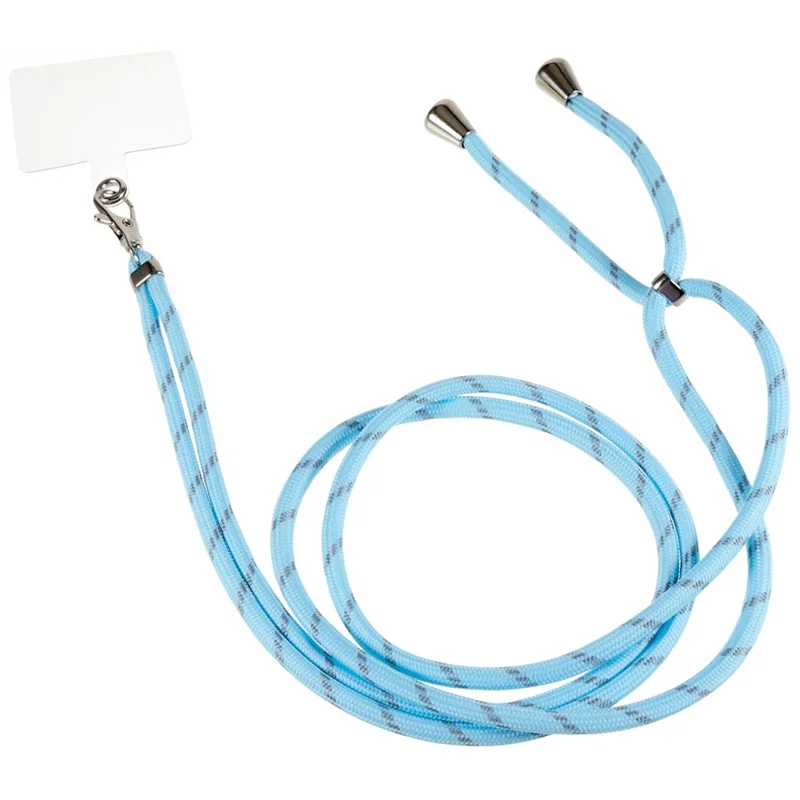 Justerbar telefonlanyard halsrem ID-skiltkort holder nøgleløkke rem reb - Style T