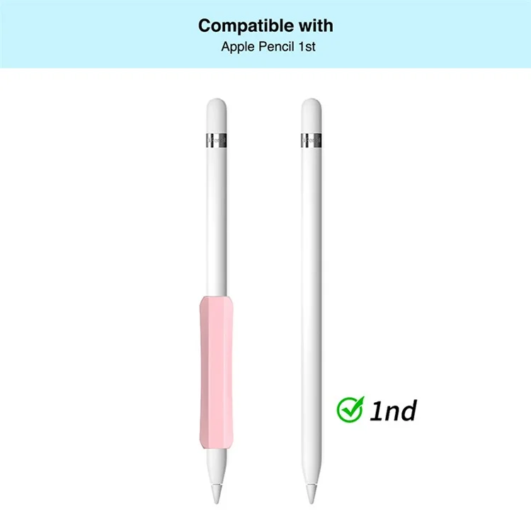 STOYOBE For Apple Pencil (1st / 2nd Generation) / Huawei M-Pencil Pen Grip Non-Slip Sleeve Silicone Stylus Pen Grip Cover - Yellow
