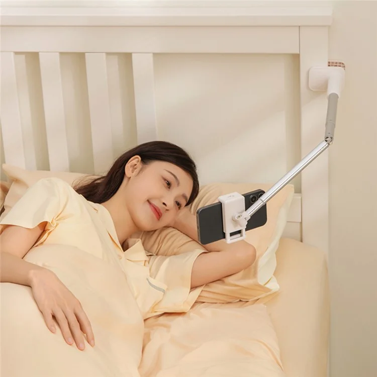 Suporte de Telefone Ajustável X6 para Cama e Escritório, Suporte de Grampo de Celular para Selfie / Transmissão Ao Vivo / Gravação de Vídeo - Preto