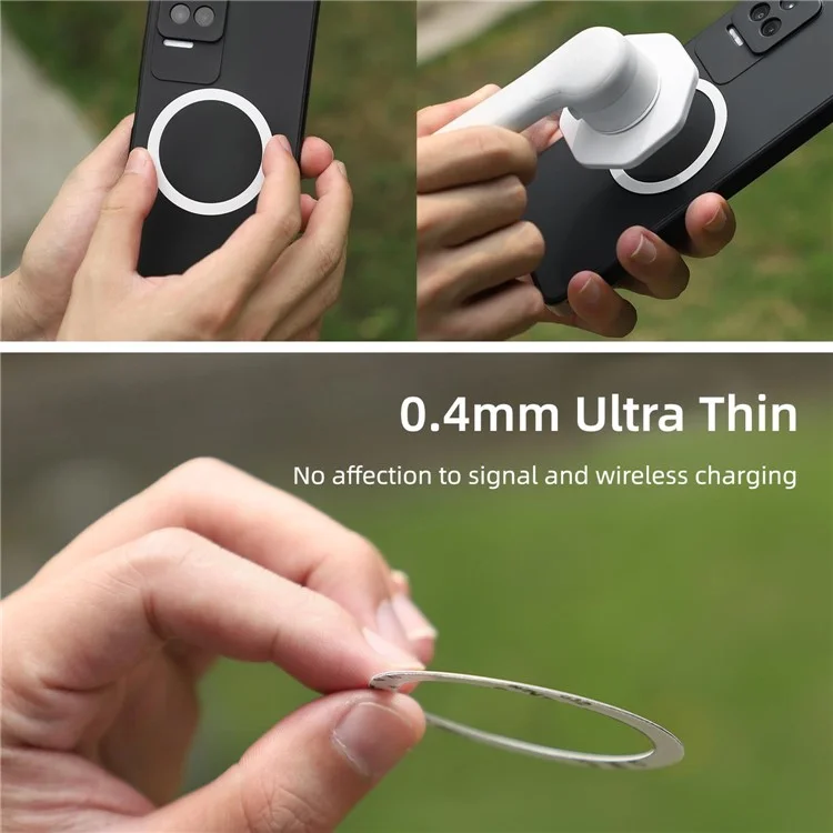 SUNNYLIFE ZJ561 2 in 1 Compatible with Magsafe Adapter Holder Magnetic Phone Mount for DJI Osmo, iPhone 12 / 13 / 14 Series