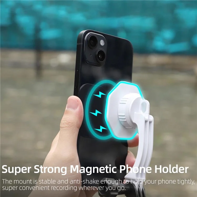 SUNNYLIFE ZJ561 2 in 1 Compatible with Magsafe Adapter Holder Magnetic Phone Mount for DJI Osmo, iPhone 12 / 13 / 14 Series