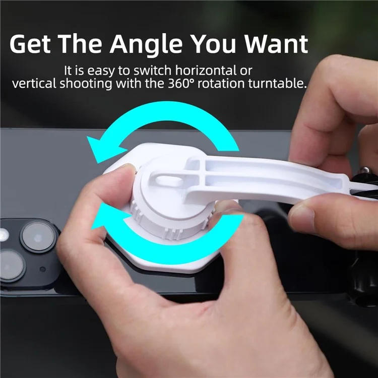 SUNNYLIFE ZJ561 2 in 1 Compatible with Magsafe Adapter Holder Magnetic Phone Mount for DJI Osmo, iPhone 12 / 13 / 14 Series