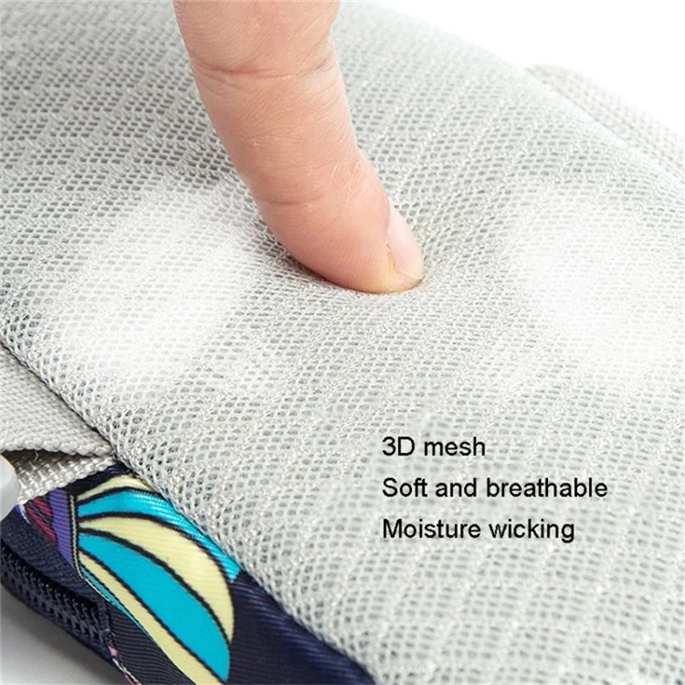 For Cell Phone Below 5.5-inch Hot Air Balloon Pattern Armband Pouch Running Phone Bag, Size S: 16*8cm - Rose