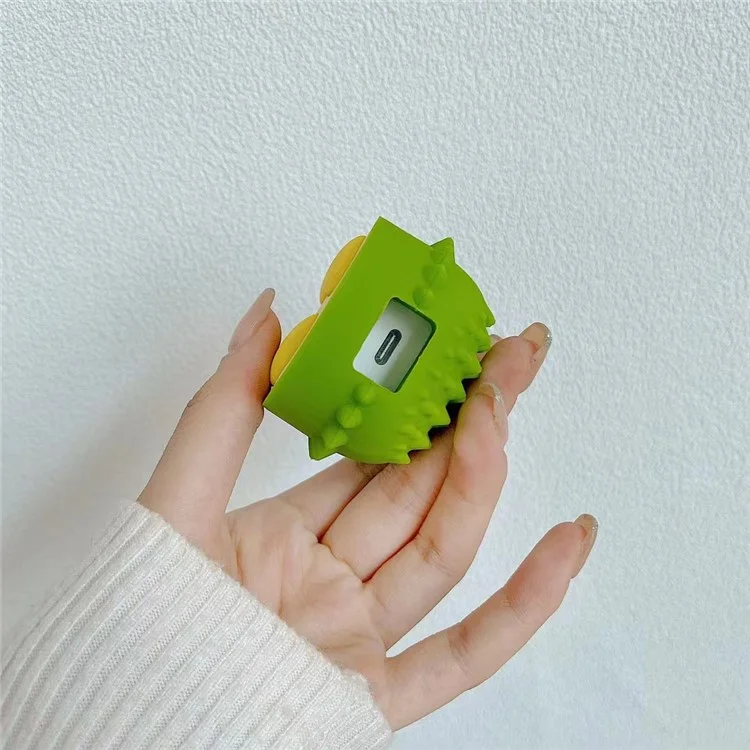 Durian Style Per iPhone 18W / 20W Caricabatterie da Parete Antiurto Custodia in Silicone Set con Protettore Cavo di Ricarica - Verde