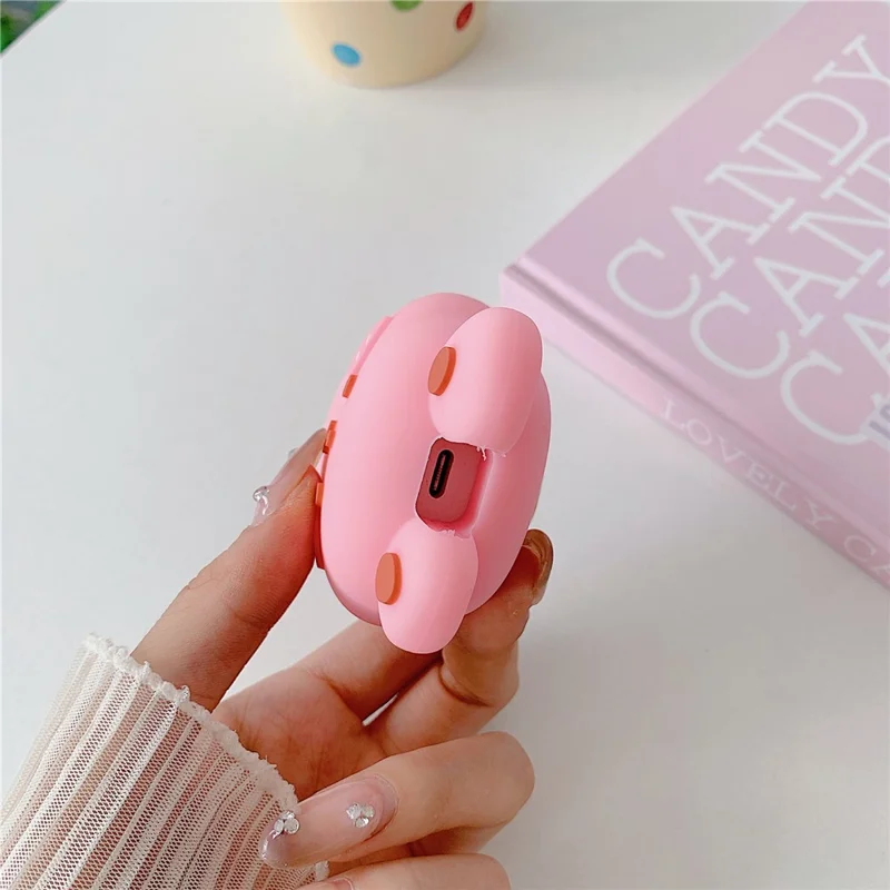 Cartoon Style Protective Case for iPhone 18W  /  20W Charger Block Silicone Cover Set with Charging Cable Case - Rabbit