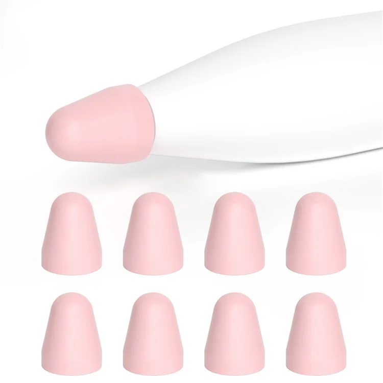 8Pcs / Set Stylus Pen Nib Cover for Xiaomi Smart Pen (Gen 2) , TPU Pen Tip Sleeve - Pink