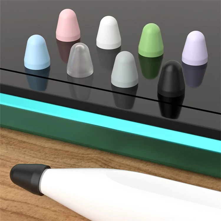 8Pcs / Set Stylus Pen Nib Cover for Xiaomi Smart Pen (Gen 2) , TPU Pen Tip Sleeve - Pink