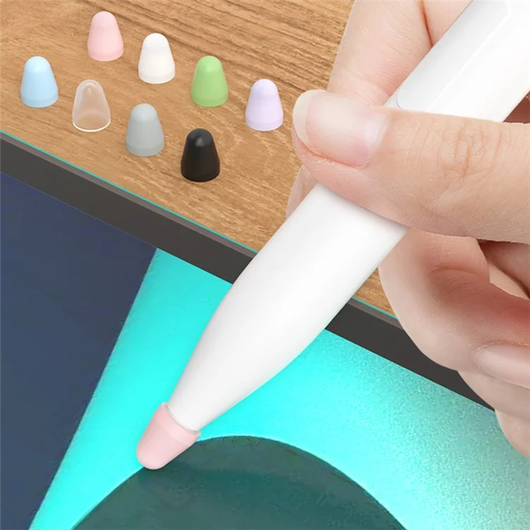 8Pcs / Set Stylus Pen Nib Cover for Xiaomi Smart Pen (Gen 2) , TPU Pen Tip Sleeve - Green