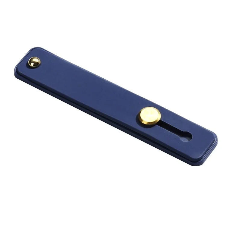 Phone Grip Strap Finger Loop for Cell Phone Case PC+TPU Push Pull Back Sticked Kickstand Bracket - Blue