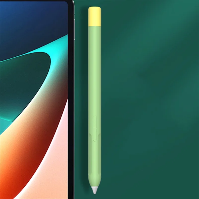 Protective Sleeve for Xiaomi Smart Pen (Gen 2) , Liquid Silicone Stylus Pen Cover with Dual Pen Caps - Orange
