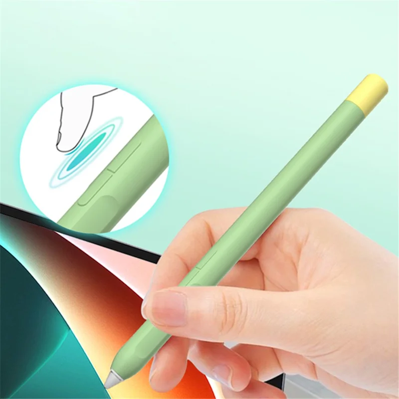 Protective Sleeve for Xiaomi Smart Pen (Gen 2) , Liquid Silicone Stylus Pen Cover with Dual Pen Caps - Orange