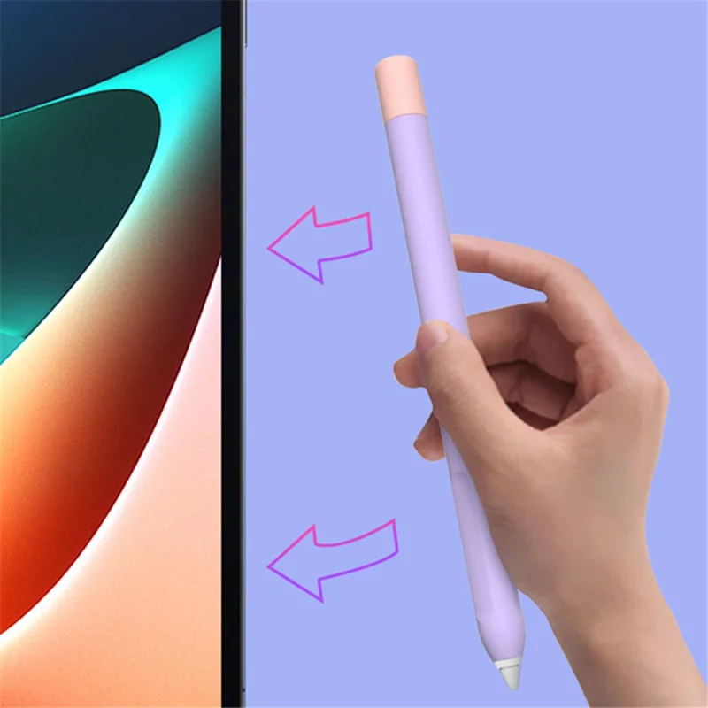 Protective Sleeve for Xiaomi Smart Pen (Gen 2) , Liquid Silicone Stylus Pen Cover with Dual Pen Caps - Orange