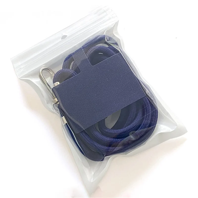 Regulowany Nylonowy Pasek na Telefon na Szyję lub Przez Ramię, Antyzłotowienny, z Kotwą z Wypalonego Płótna - Khaki + Znak Khaki