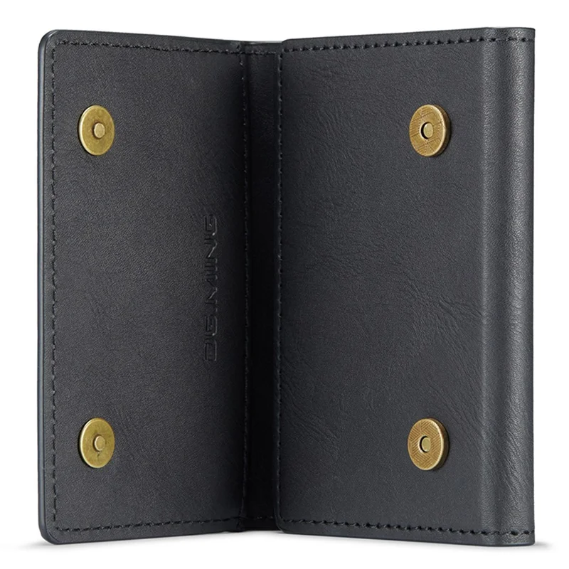 DG.MING M5 Series RFID Blocking Wallet with Zippered Pouch Multi-Layer Card Holder Coin Purse Bag - Black