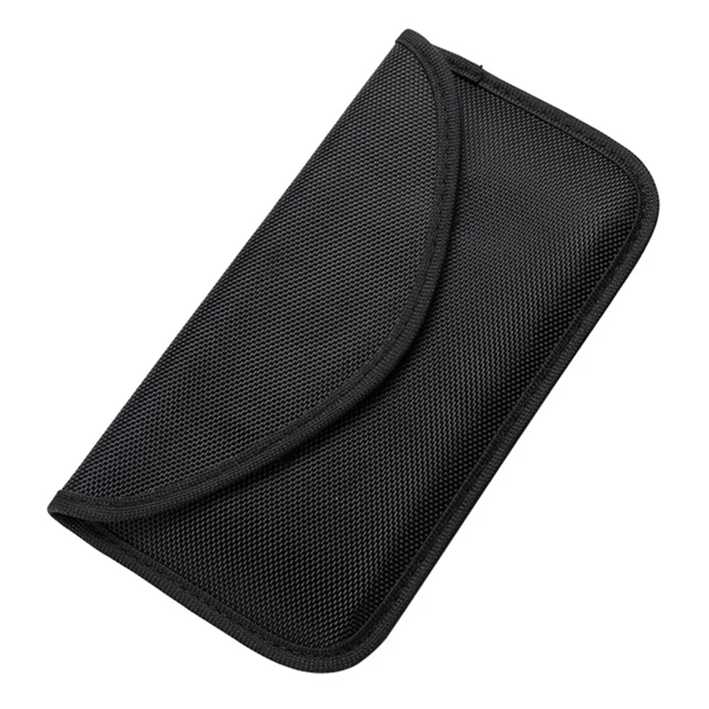 NJB-04 RFID Signal Blocking Bag for Cell Phone Shielding Pouch Case Anti-Tracking Dual Layer Radiation Protection Phone Bag - Black